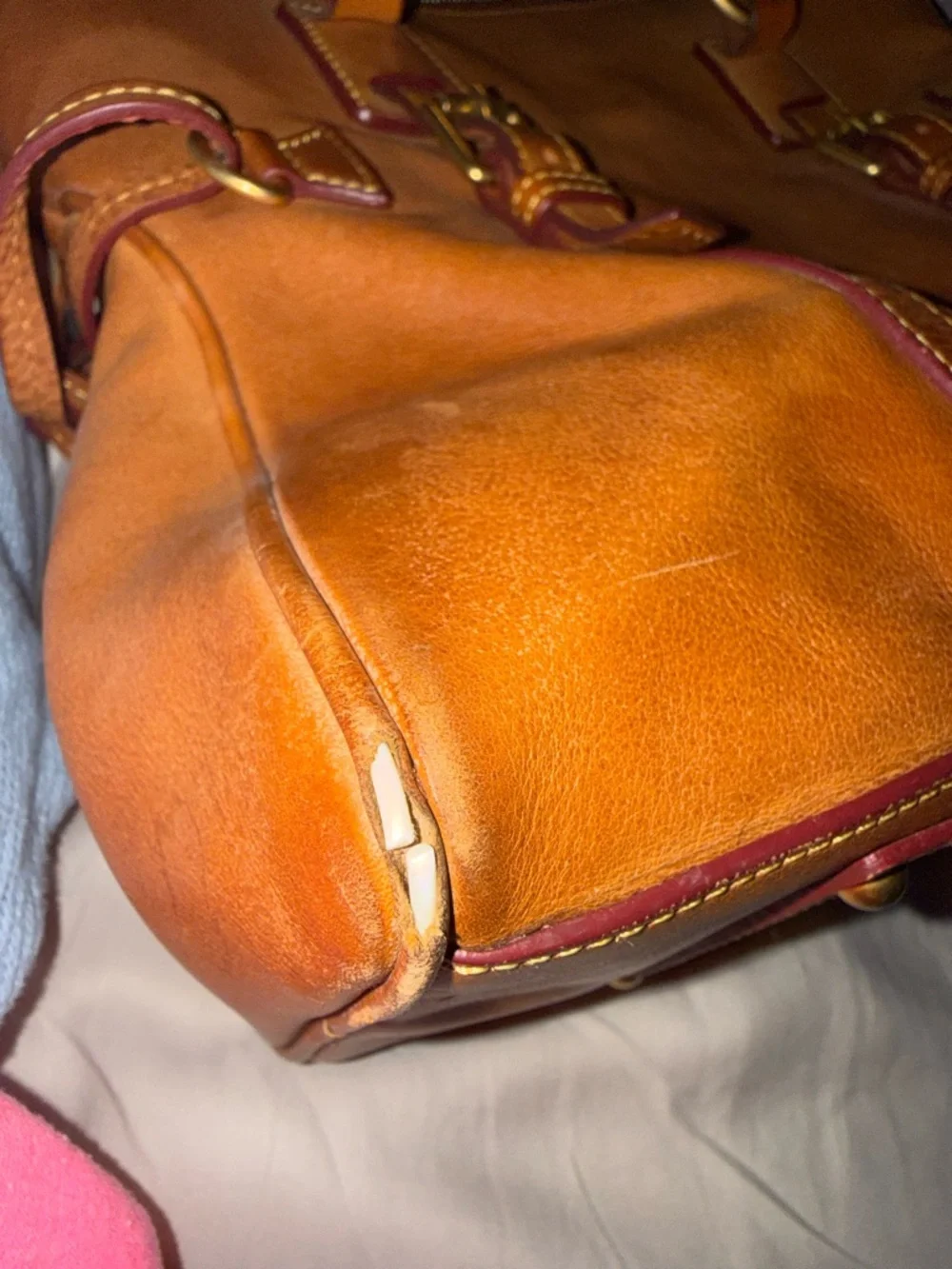 Dooney and Bourke Florentine Domed Buckle Satchel leather bag - Picture 12 of 12